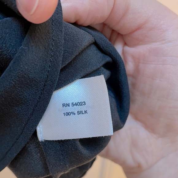 Gap short sleeve silk tunic blouse - Picture 4 of 5